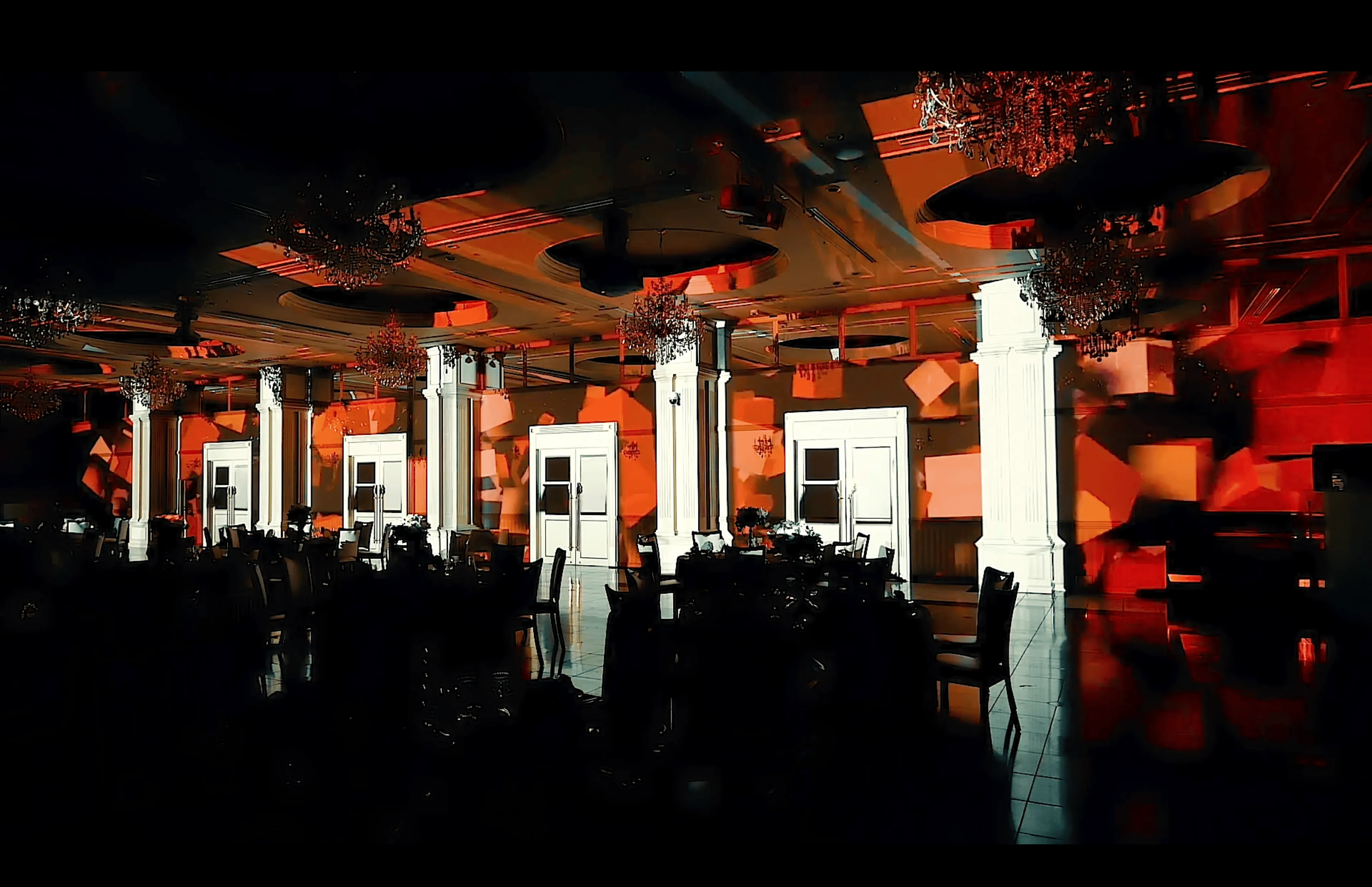 プロジェクションマッピングの様子1