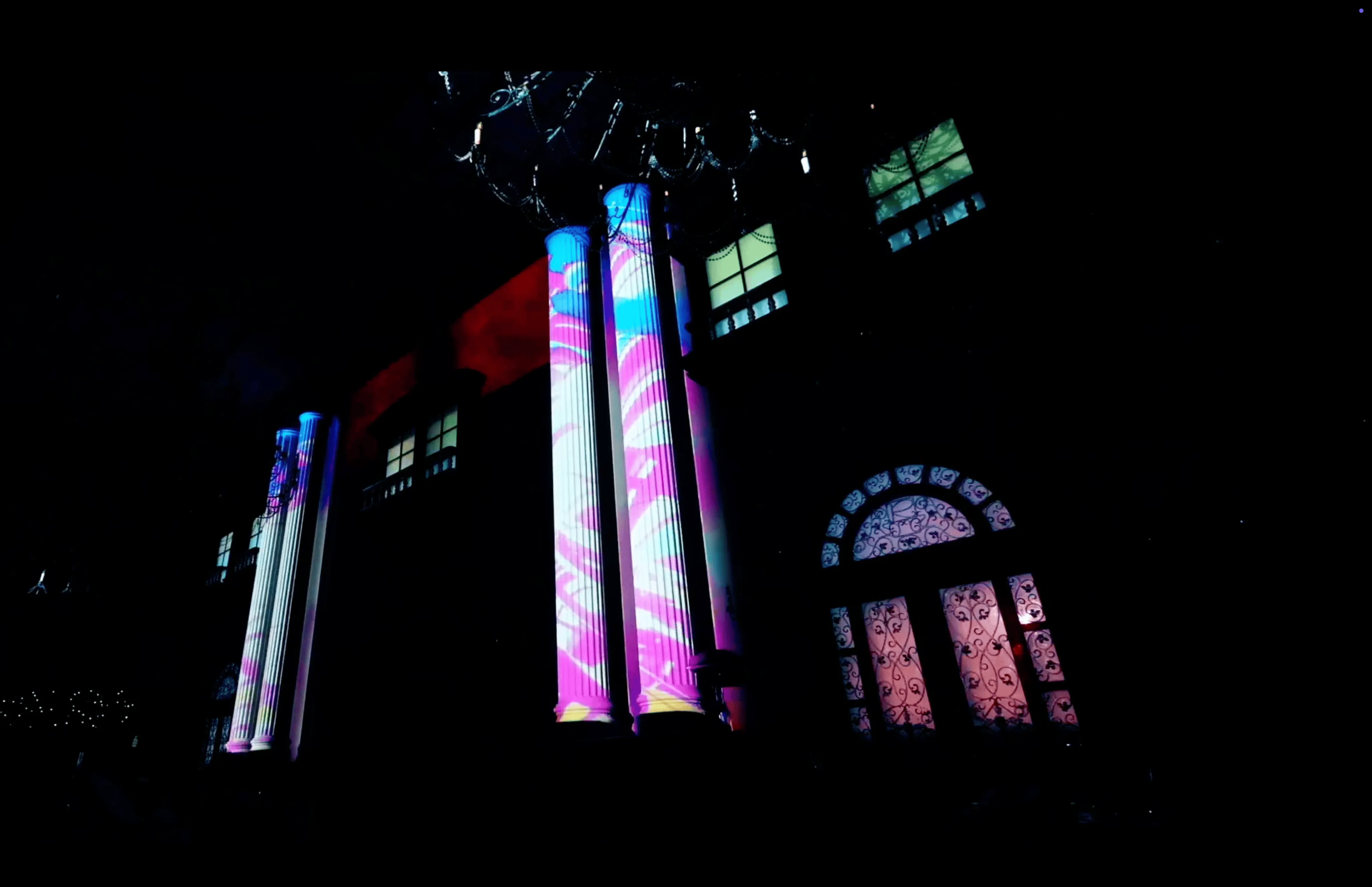 プロジェクションマッピングの様子4