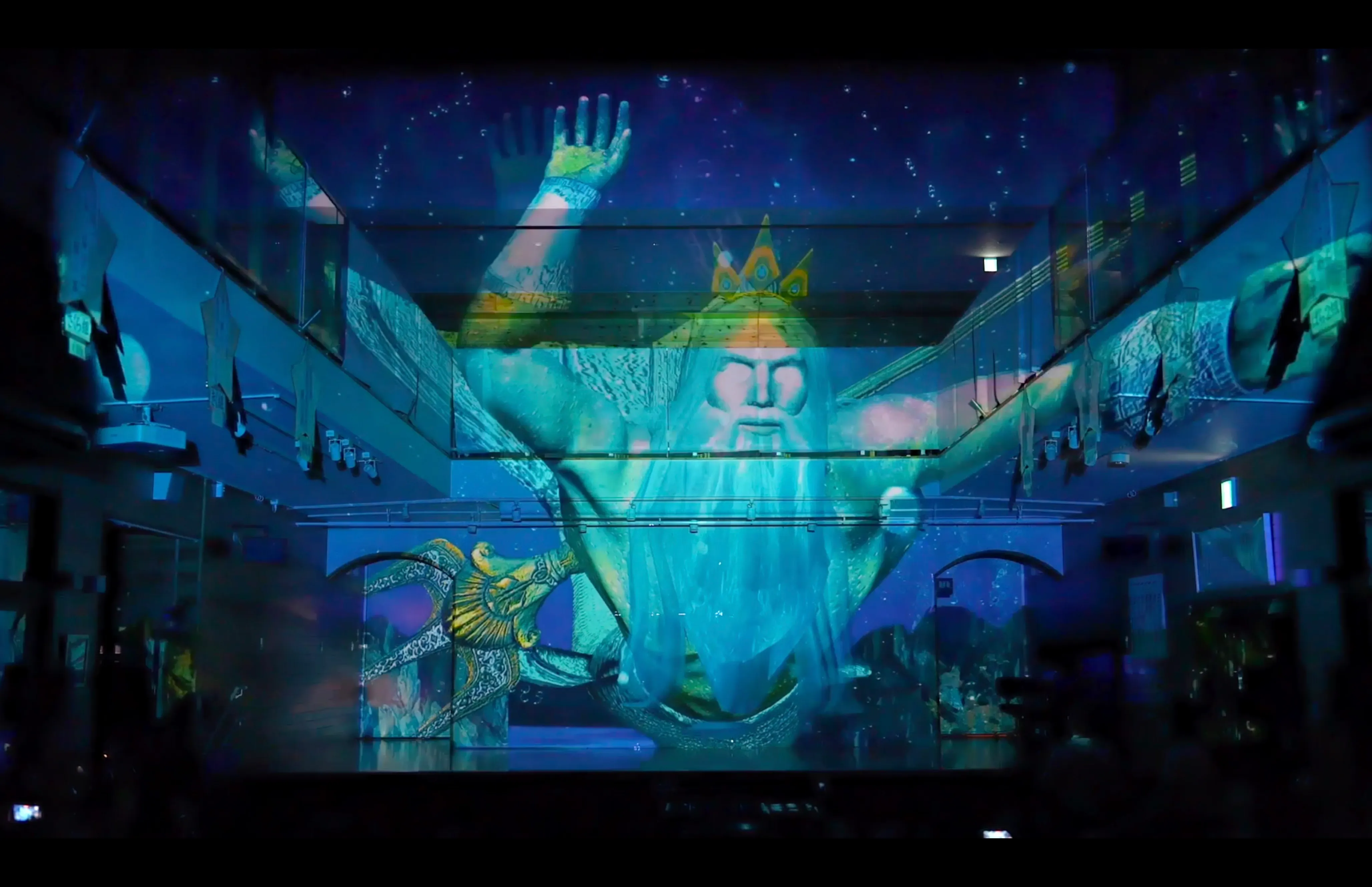 プロジェクションマッピングの様子12